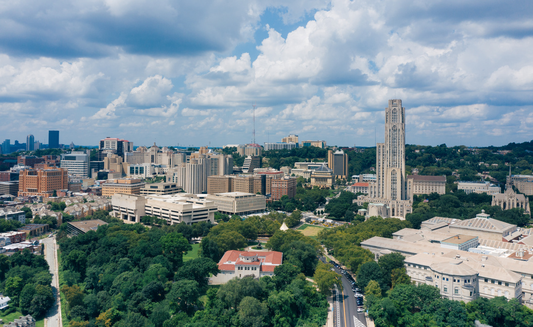 Aerial View of University of Pittsburgh